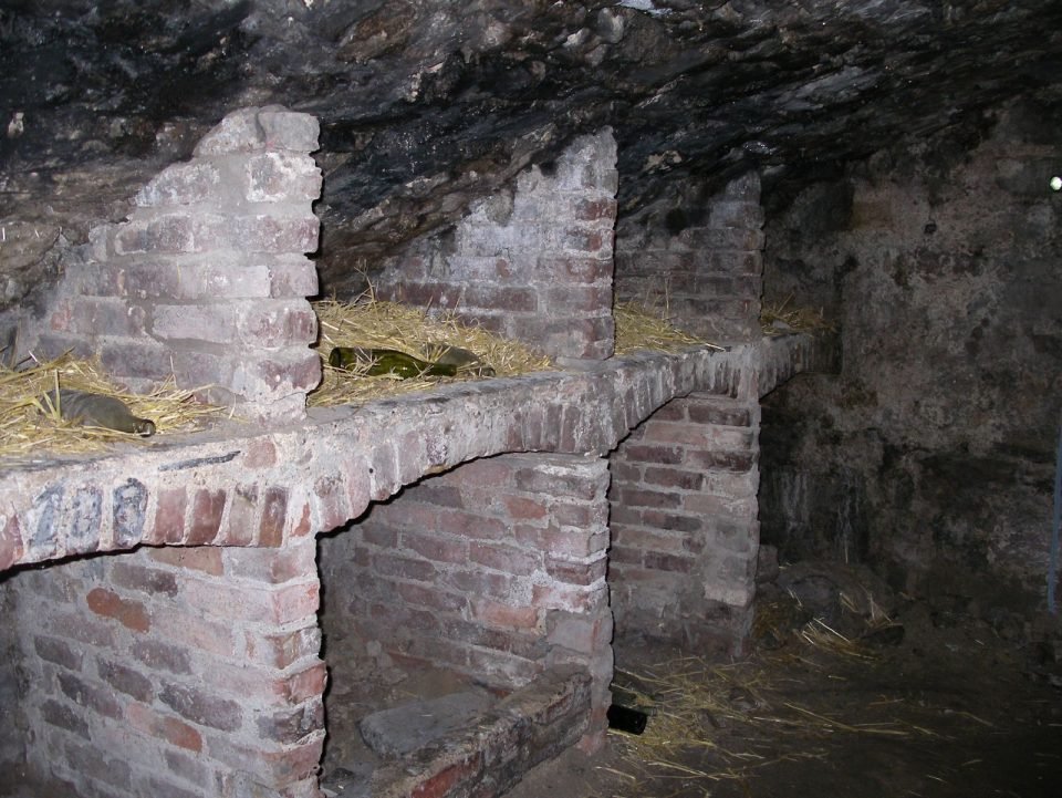 Storage spaces in South Bridge vaults Edinburgh
