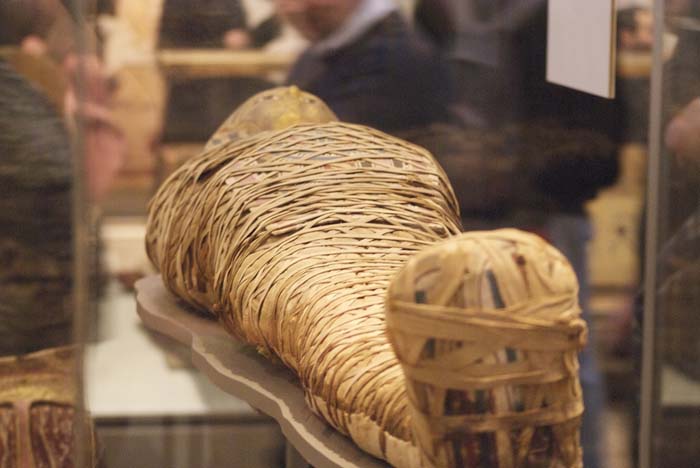 wrapping of an egyptian mummy