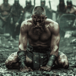 Male viking captive before the blood eagle ritual